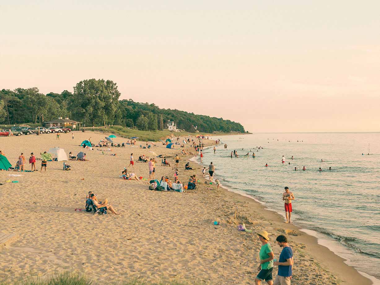 Oval Beach - Lake Michigan