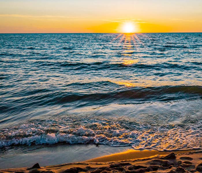 Saugatuck Sunset at Oval Beach